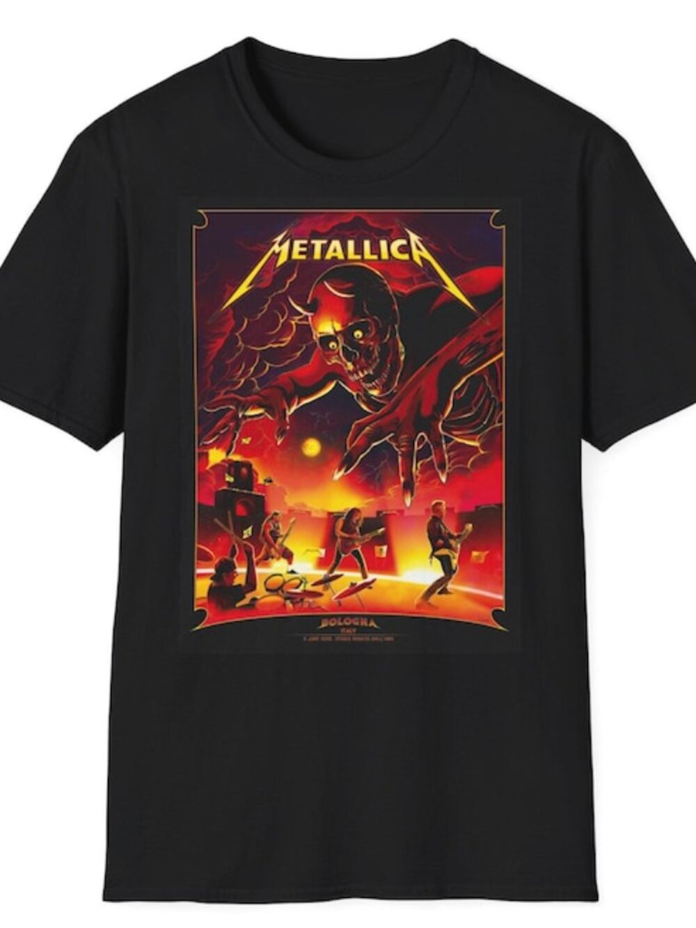 Metallica Bologna 2026 T shirt - Concert t shirt - M72 World Tour